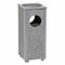 Global Industrial Square Outdoor Can, Gray, Steel, 10-1/4 in 238242GY - alternate 1